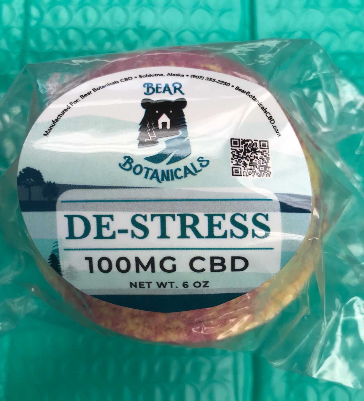 CBD Bath Bomb De-Stress (100mg)